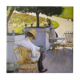 Gustave Caillebotte - De Sinaasappelbomen Tegeltje