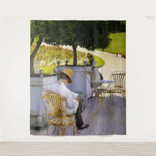 Gustave Caillebotte - De Sinaasappelbomen Wandkleed (Voorkant)