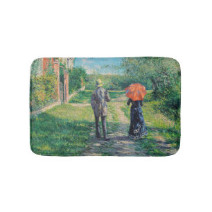 Gustave Caillebotte - De stijgende weg Badmat