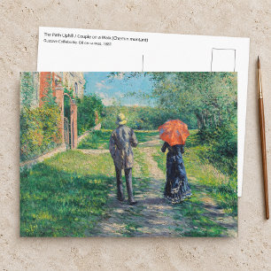 Gustave Caillebotte - De stijgende weg Briefkaart