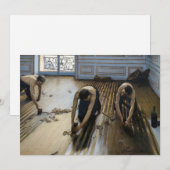 Gustave Caillebotte - De vloerschrapers Bedankkaart (Voorkant / Achterkant)