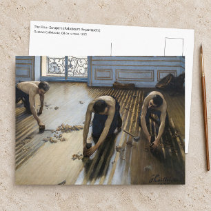 Gustave Caillebotte - De vloerschrapers Briefkaart