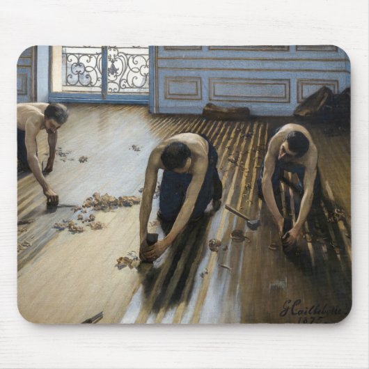 Gustave Caillebotte - De vloerschrapers Muismat (Voorkant)