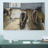 Gustave Caillebotte - De vloerschrapers Spandoek (Beurs)