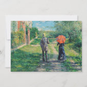 Gustave Caillebotte - De Weg Omhoog Bedankkaart (Voorkant)