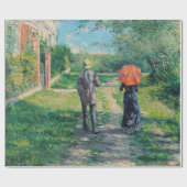 Gustave Caillebotte - De weg omhoog Cadeaupapier (Vlak)