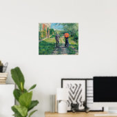 Gustave Caillebotte - De Weg Omhoog Poster (Thuiskantoor)