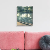 Gustave Caillebotte- De Yerres, Regen Canvas Afdruk (Insitu (Woonkamer))