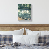 Gustave Caillebotte- De Yerres, Regen Canvas Afdruk (Insitu (Slaapkamer))