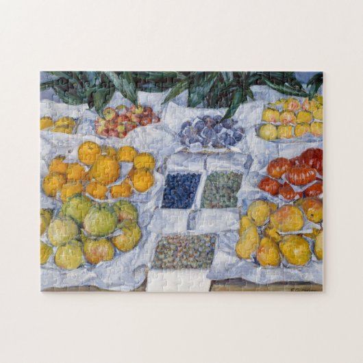 Gustave Caillebotte - Fruit getoond op een standaa Legpuzzel (Horizontaal)