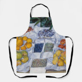 Gustave Caillebotte - Fruit getoond op een standaa Schort (Voorkant)