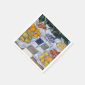 Gustave Caillebotte - Fruit getoond op een standaa Servet (Hoek)