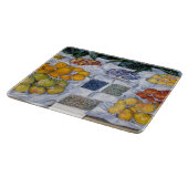 Gustave Caillebotte - Fruit getoond op een standaa Snijplank (Hoek)
