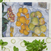 Gustave Caillebotte - Fruit getoond op een standaa Theedoek (Gevouwen)