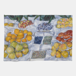Gustave Caillebotte - Fruit getoond op een standaa Theedoek