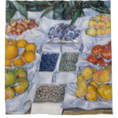 Gustave Caillebotte - Fruit op een kraam uitgestal Douchegordijn (Voorkant)