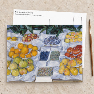 Gustave Caillebotte - Fruit op een Stalletje Briefkaart
