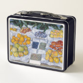 Gustave Caillebotte - Fruit tentoongesteld op een  (Achterkant)