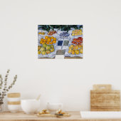 Gustave Caillebotte - Fruit tentoongesteld op een  Poster (Keuken)