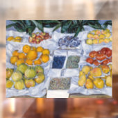 Gustave Caillebotte - Fruit tentoongesteld op een  Raamsticker (Vel 2)