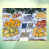 Gustave Caillebotte - Fruit tentoongesteld op een  Raamsticker (Vel 3)