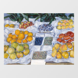Gustave Caillebotte - Fruit tentoongesteld op een Raamsticker
