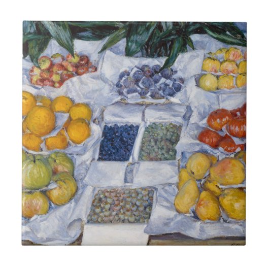 Gustave Caillebotte - Fruit tentoongesteld op een Tegeltje (Voorkant)
