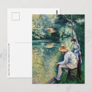 Gustave Caillebotte - Hengelen Briefkaart