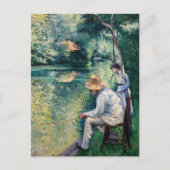 Gustave Caillebotte - Hengelen Briefkaart (Voorkant)
