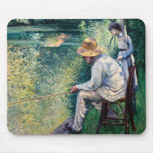 Gustave Caillebotte - Hengelen Muismat (Voorkant)
