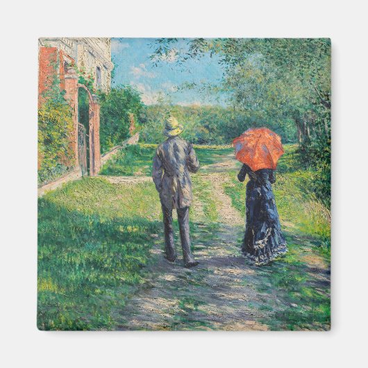 Gustave Caillebotte - Het bergpad Magneet (Voorkant)