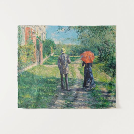Gustave Caillebotte - Het bergpad Wandkleed (Voorkant (horizontaal))