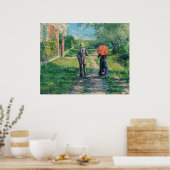 Gustave Caillebotte - Het pad naar boven Poster (Keuken)