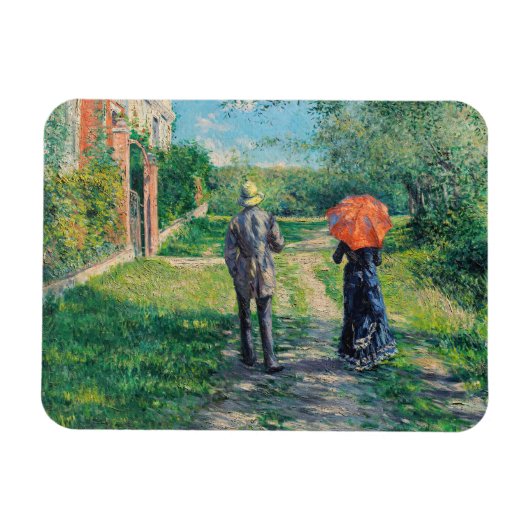 Gustave Caillebotte - Het pad omhoog Magneet (Horizontaal)