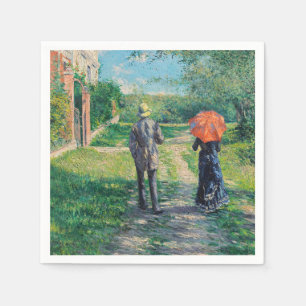 Gustave Caillebotte - Het stijgende pad Servet