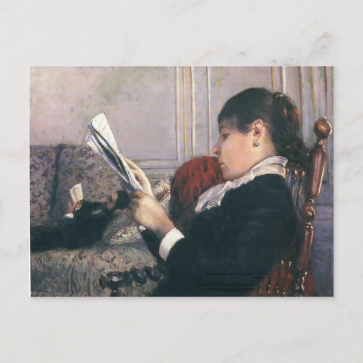 Gustave Caillebotte- Interior, Women Reading Briefkaart (Voorkant)