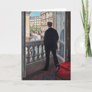 Gustave Caillebotte - Jongeman bij zijn raam Kaart