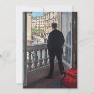 Gustave Caillebotte - Jongeman bij zijn raam Kaart