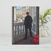 Gustave Caillebotte - Jongeman bij zijn raam Kaart (Staand voorkant)