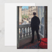 Gustave Caillebotte - Jongeman bij zijn raam Kaart (Voorkant / Achterkant)