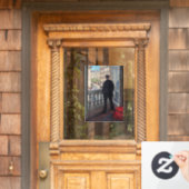 Gustave Caillebotte - Jongeman bij zijn raam  Raamsticker (Huis Deur)