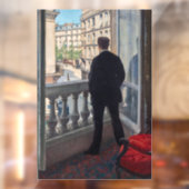 Gustave Caillebotte - Jongeman bij zijn raam  Raamsticker (Vel 2)