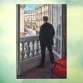 Gustave Caillebotte - Jongeman bij zijn raam  Raamsticker (Vel 3)