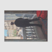 Gustave Caillebotte - Jongeman bij zijn raam Tissuepapier (Voorkant)