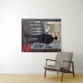 Gustave Caillebotte - Jongeman bij zijn raam Wandkleed (In Situ (horizontaal))
