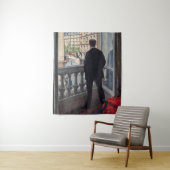 Gustave Caillebotte - Jongeman bij zijn raam Wandkleed (In situ)