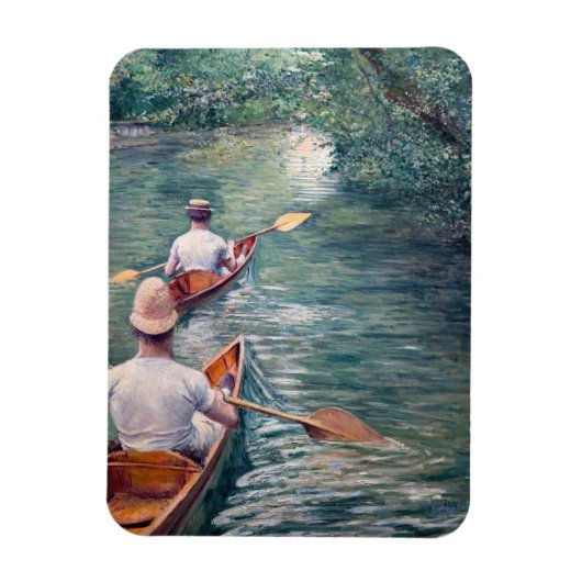 Gustave Caillebotte - Kano's op de Yerres Magneet (Verticaal)