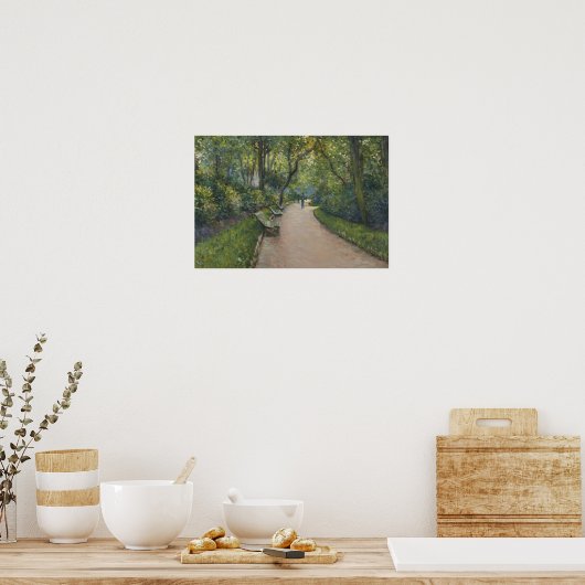 Gustave Caillebotte - Le Parc Monceau Poster (Keuken)