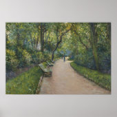 Gustave Caillebotte - Le Parc Monceau Poster (Voorkant)