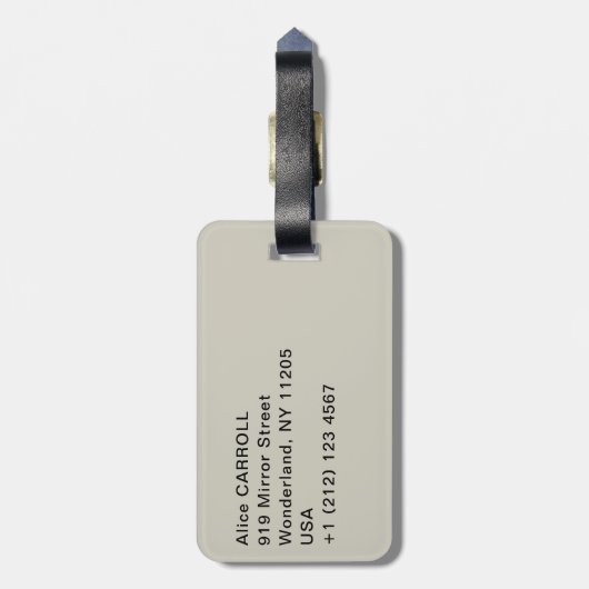 Gustave Caillebotte - Le Pont de l'Europe Bagagelabel (Achterkant verticaal)